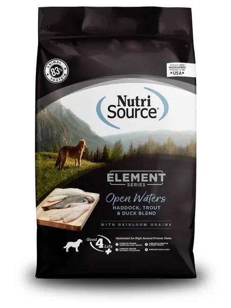 12 Lb Nutrisource Element Open Waters Blend Dog Food - Treat